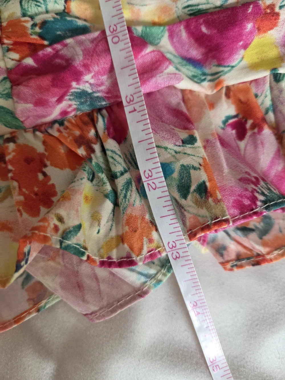 ZARA Floral Ruched Mini Dress - Picture 9 of 9